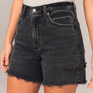 Abercrombie and Fitch Curve Love High Rise Dad Shorts